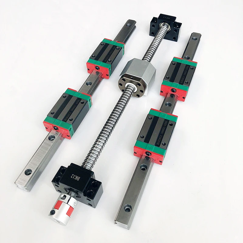Hgr20 Linear Guide Rail Ballscrew Set - 2 set HGR20 HGR15 Linear Guide